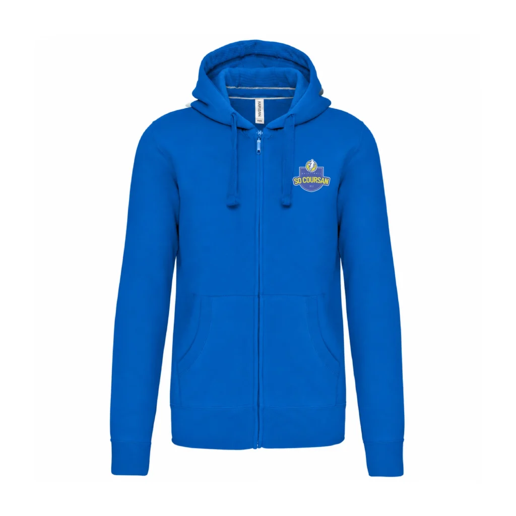 Sweat zippé à capuche - Adulte
