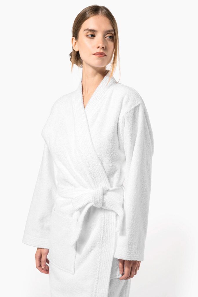 Peignoir col kimono