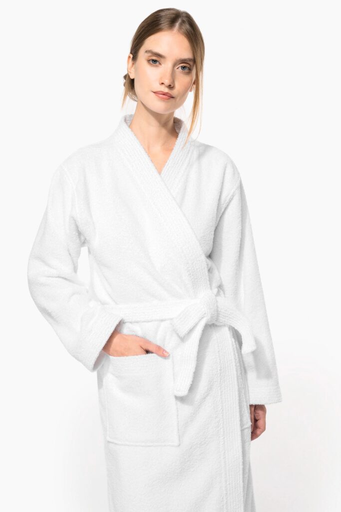 Peignoir col kimono