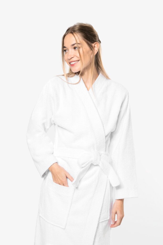 Peignoir col kimono