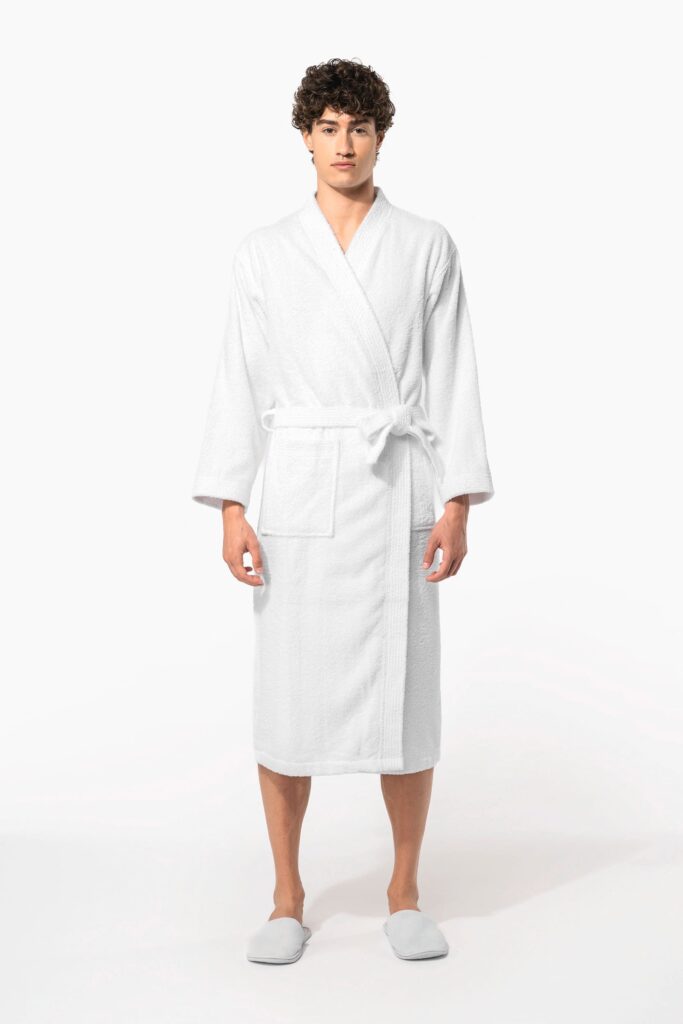 Peignoir col kimono