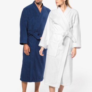 Peignoir col kimono