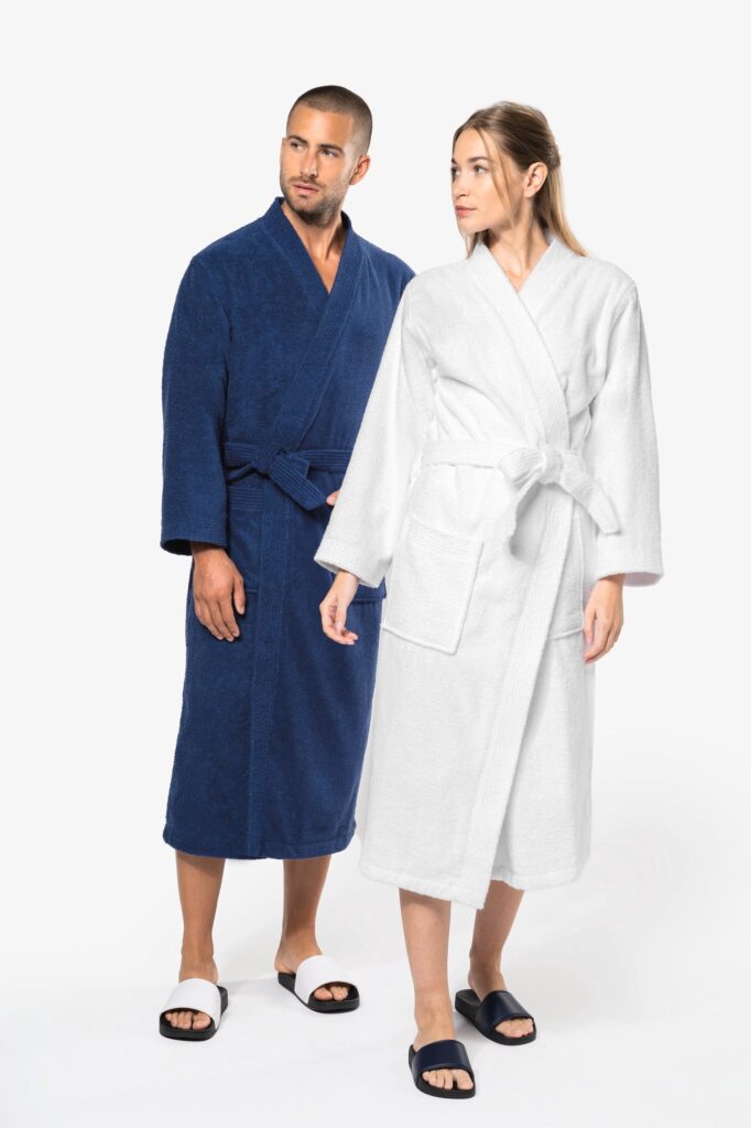 Peignoir col kimono