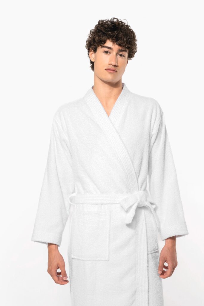 Peignoir col kimono