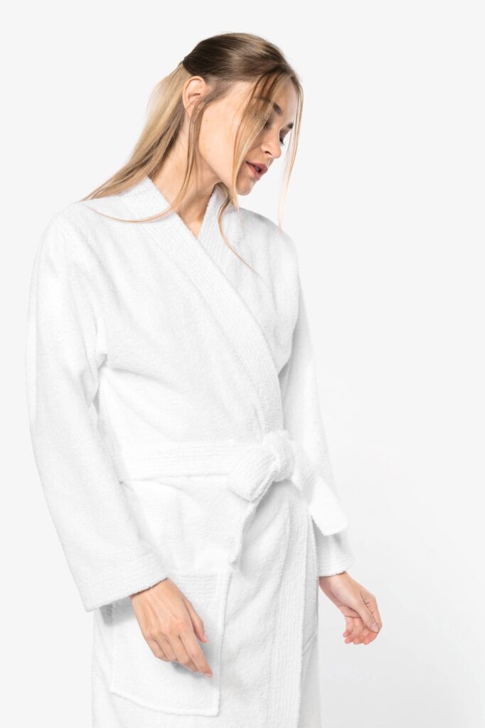 Peignoir col kimono