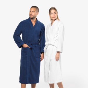 Peignoir col kimono