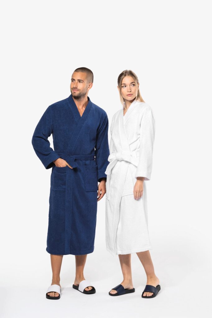 Peignoir col kimono