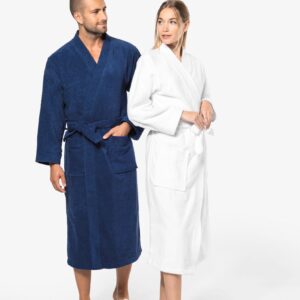 Peignoir col kimono