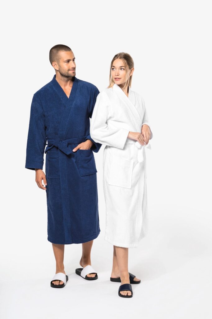 Peignoir col kimono