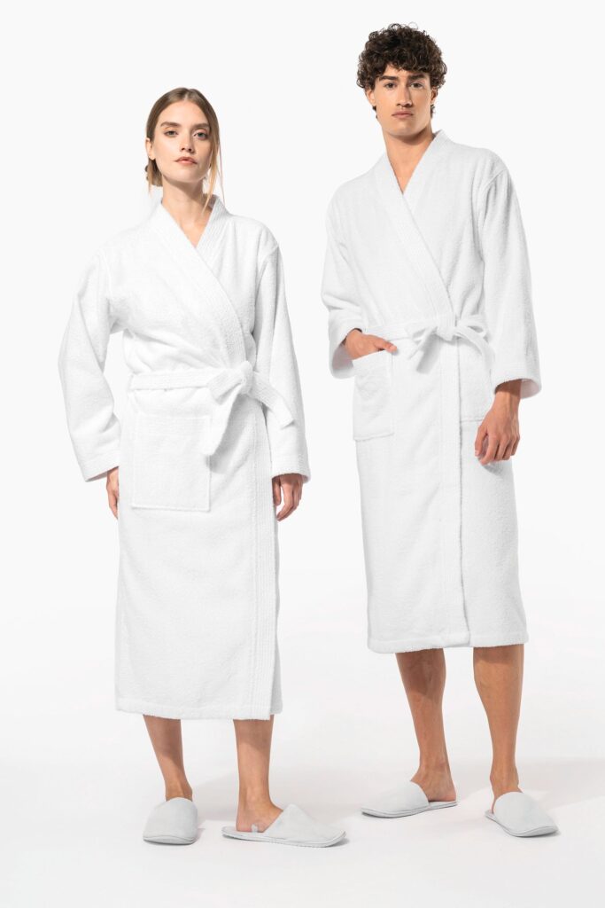 Peignoir col kimono