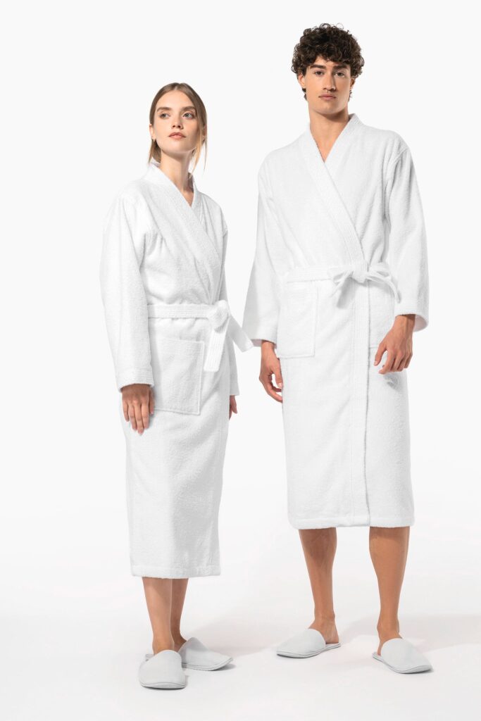 Peignoir col kimono
