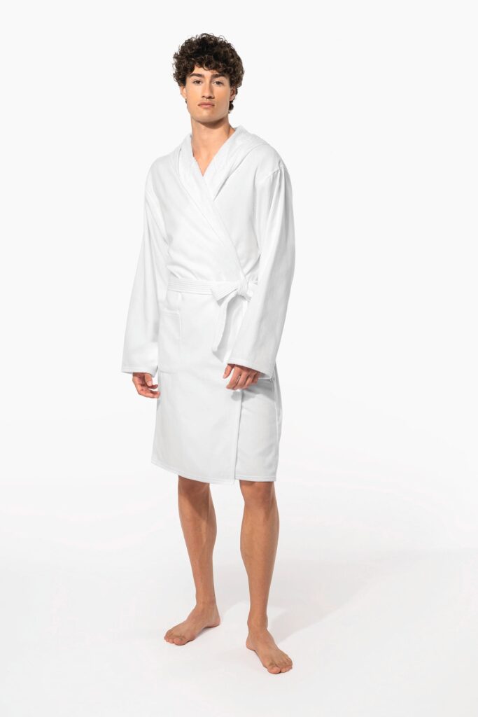 Peignoir de bain à capuche Bio