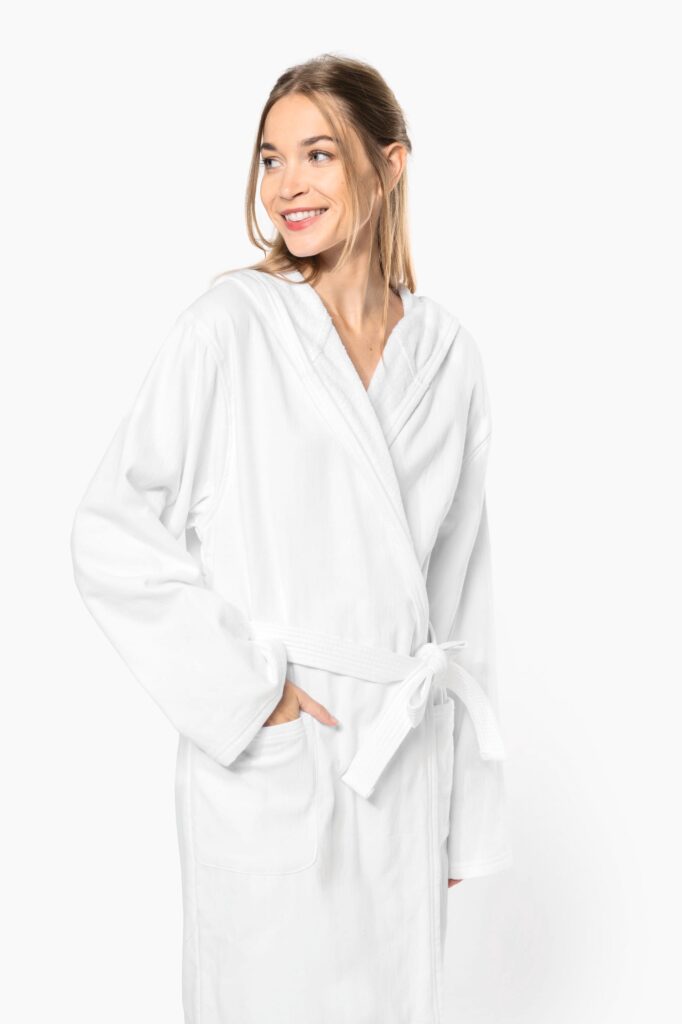 Peignoir de bain à capuche Bio