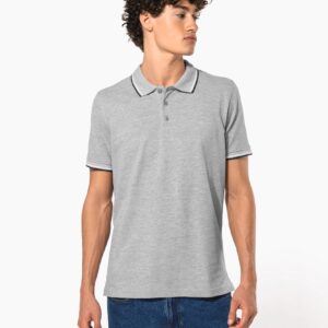 Polo maille piquée manches courtes homme