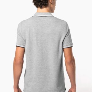 Polo maille piquée manches courtes homme