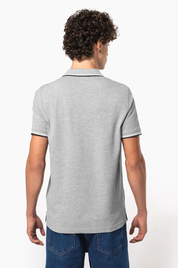 Polo maille piquée manches courtes homme