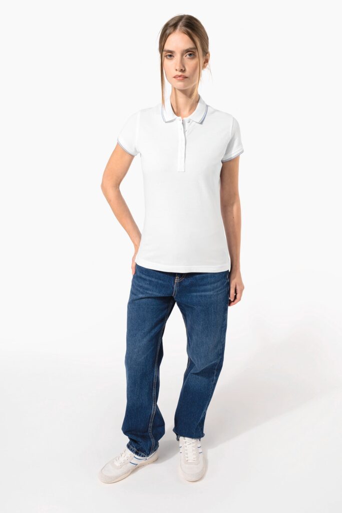 Polo manches courtes femme