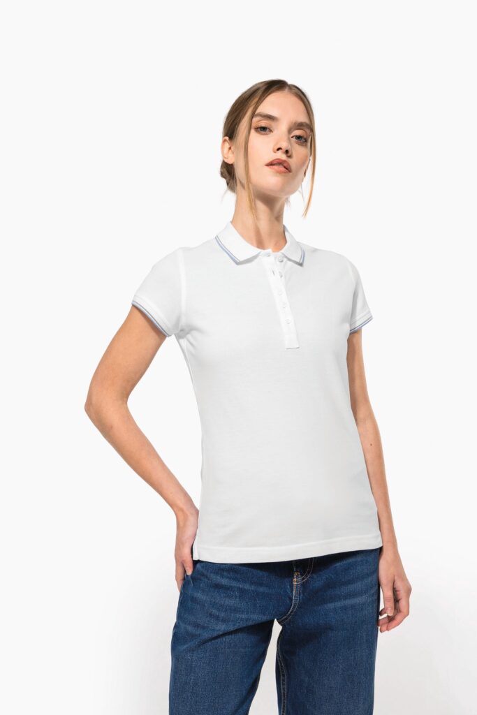 Polo manches courtes femme