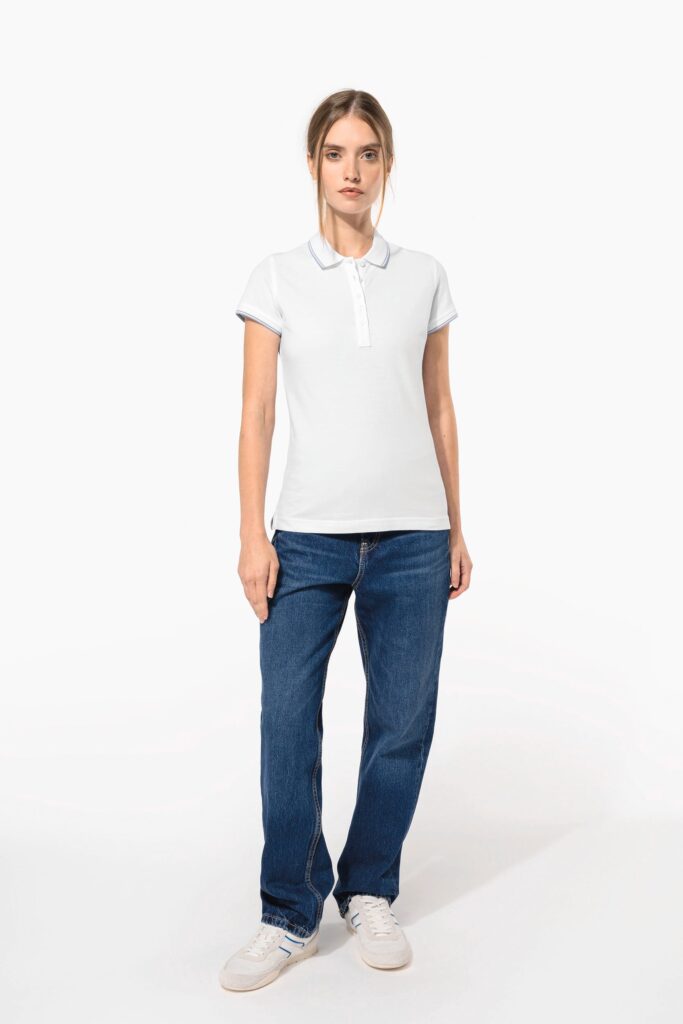 Polo manches courtes femme