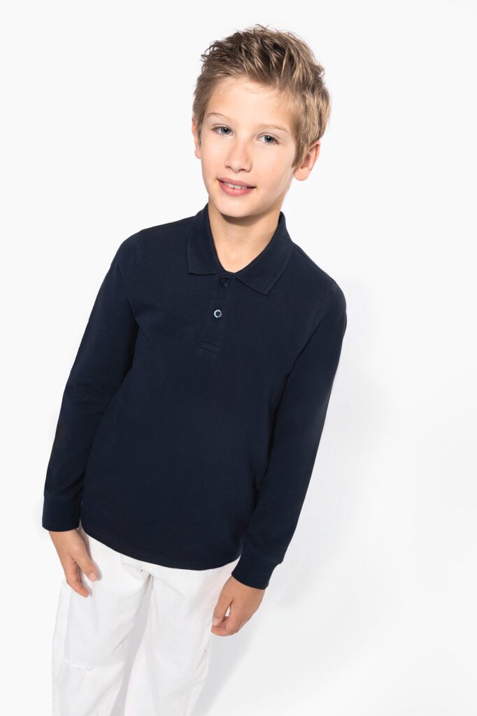 Polo manches longues enfant