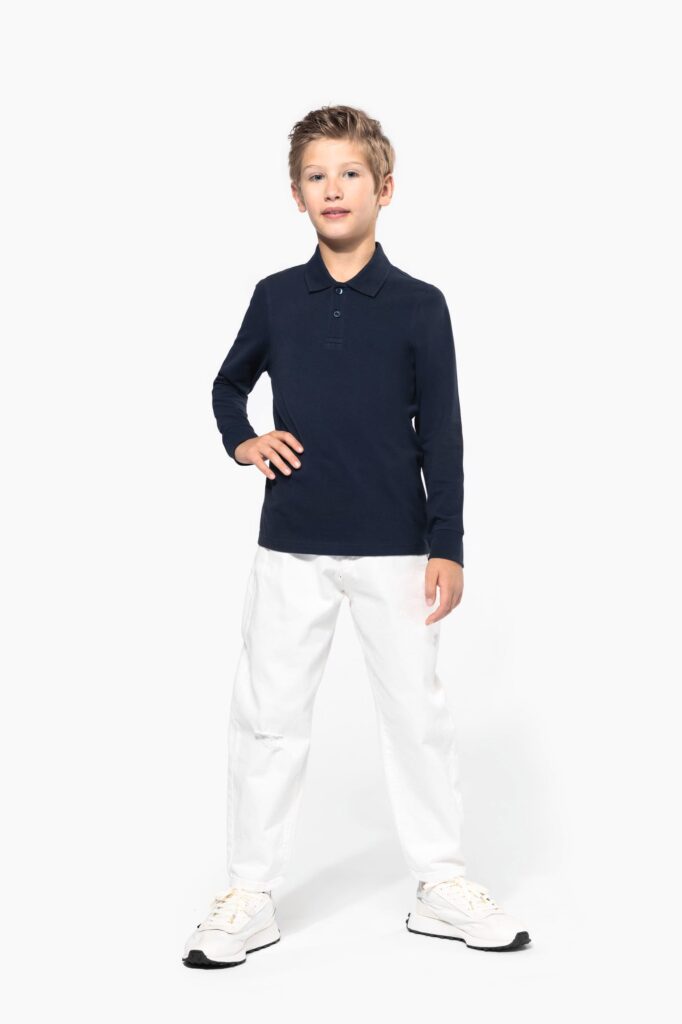 Polo manches longues enfant