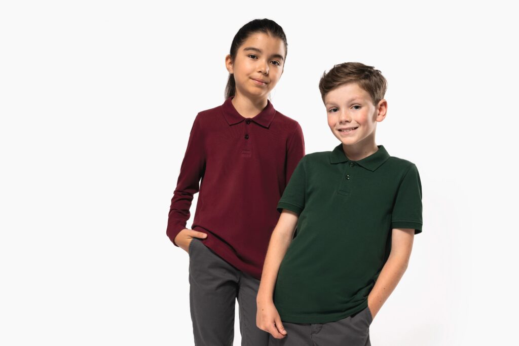 Polo manches longues enfant