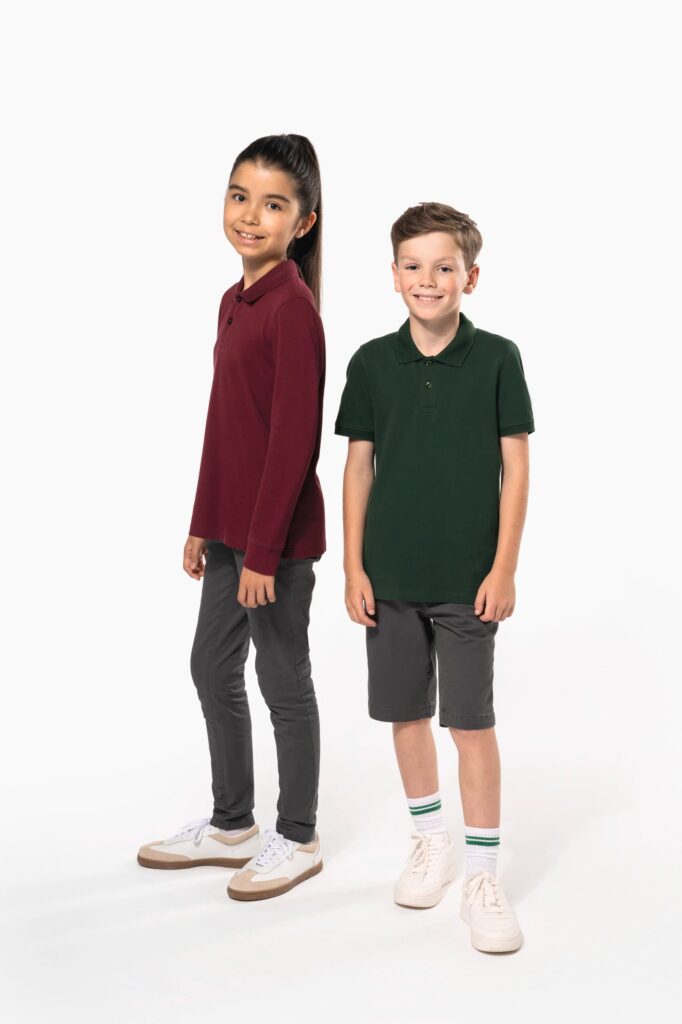 Polo manches longues enfant