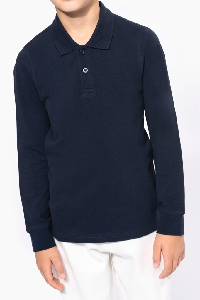 Polo manches longues enfant