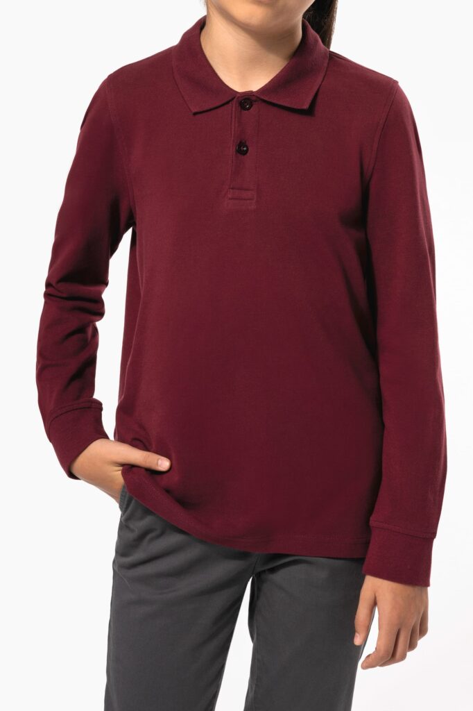 Polo manches longues enfant