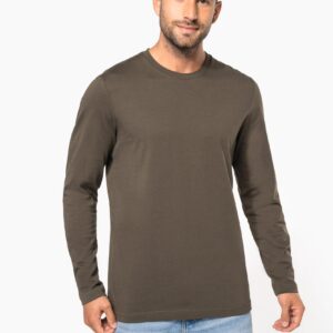 T-shirt col rond manches longues homme