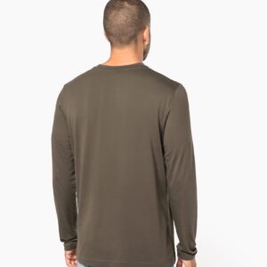 T-shirt col rond manches longues homme
