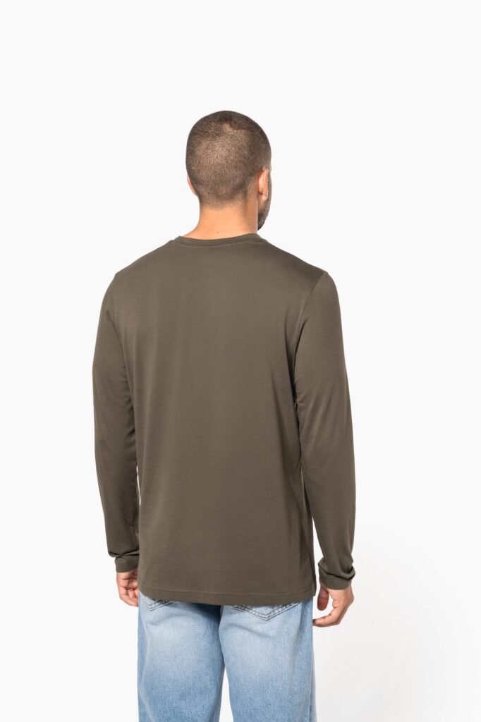T-shirt col rond manches longues homme