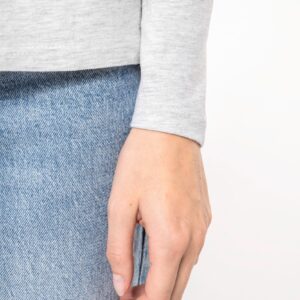 T-shirt col rond manches longues femme