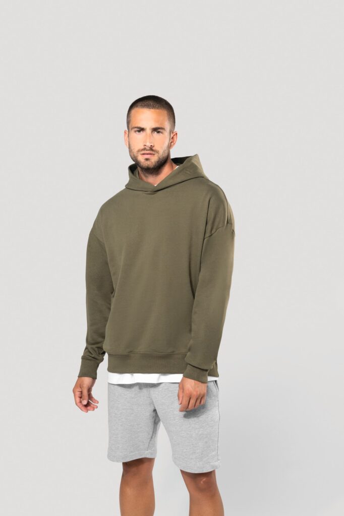 Sweatshirt à capuche molleton oversize unisexe