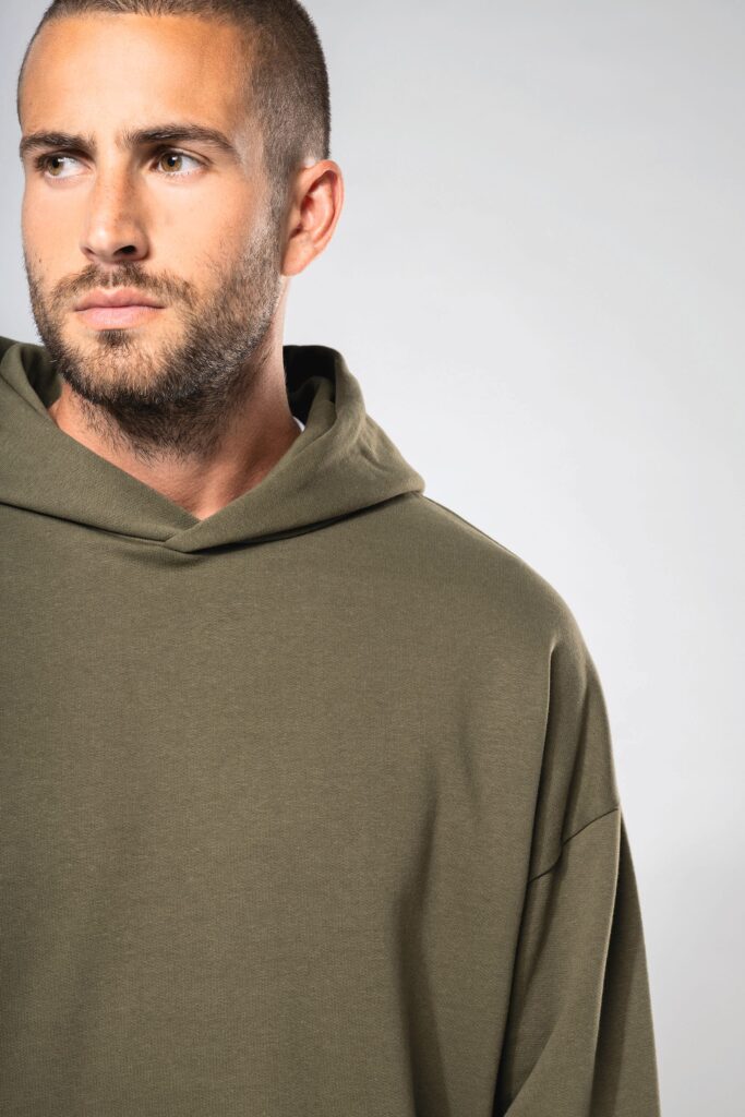 Sweatshirt à capuche molleton oversize unisexe