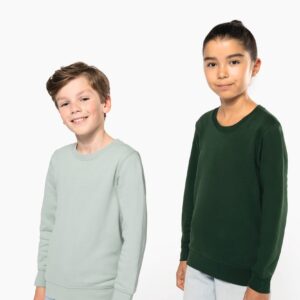 Sweat-shirt écoresponsable col rond enfant