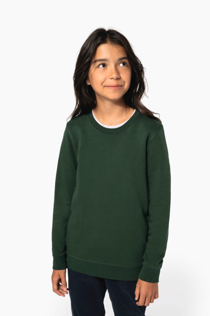 Sweat-shirt écoresponsable col rond enfant