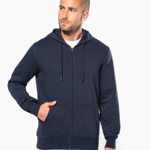 Sweat-shirt écoresponsable zippé à capuche homme