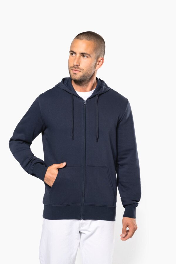 Sweat-shirt écoresponsable zippé à capuche homme