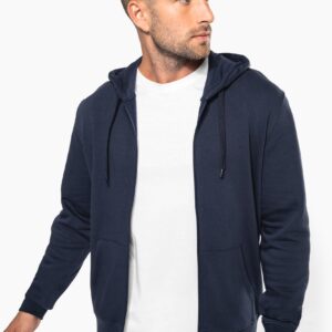 Sweat-shirt écoresponsable zippé à capuche homme
