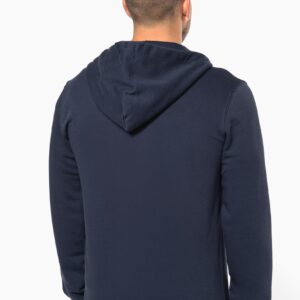 Sweat-shirt écoresponsable zippé à capuche homme