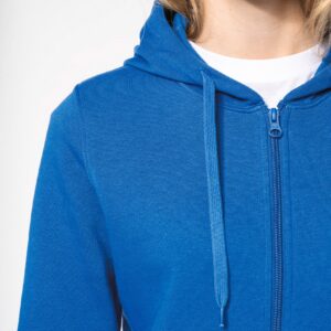 Sweat-shirt écoresponsable zippé à capuche femme