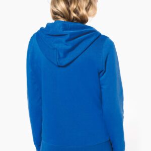 Sweat-shirt écoresponsable zippé à capuche femme
