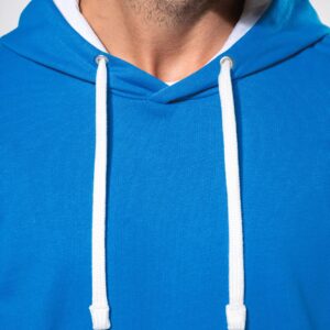 Sweat-shirt capuche contrastée homme