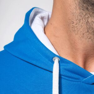Sweat-shirt capuche contrastée homme