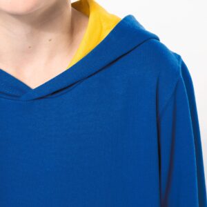 Sweat-shirt capuche contrastée enfant
