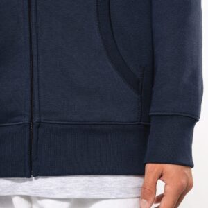 Sweat-shirt zippé capuche homme
