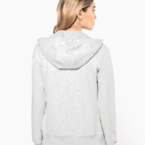 Sweat-shirt zippé capuche femme