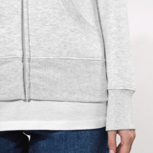 Sweat-shirt zippé capuche femme