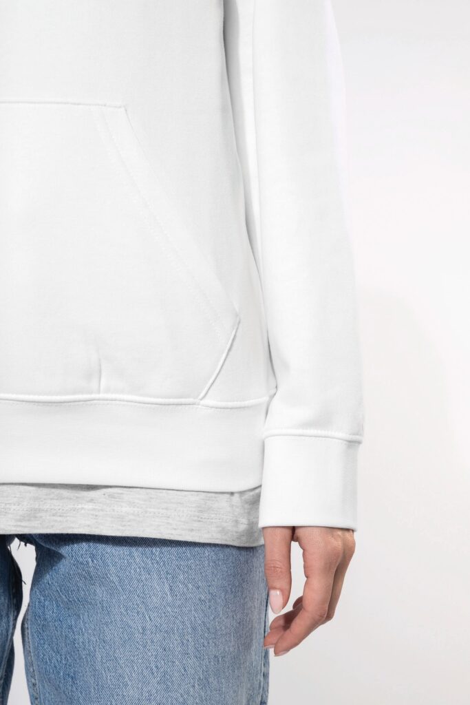 Sweat-shirt capuche contrastée femme